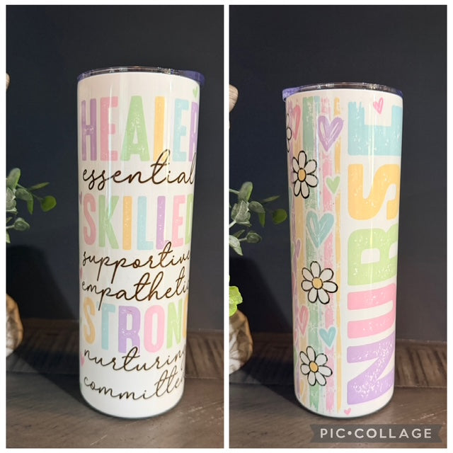Nurse Healer Skilled Strong 20 oz Tumbler