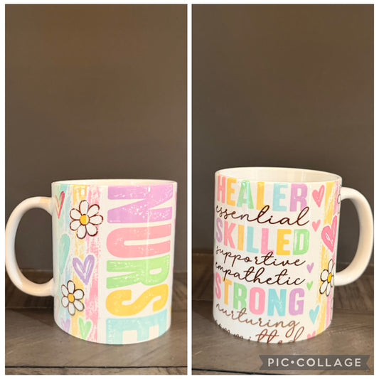 Nurse Healer Skilled & strong 11 oz Ceramic Coffee Mug