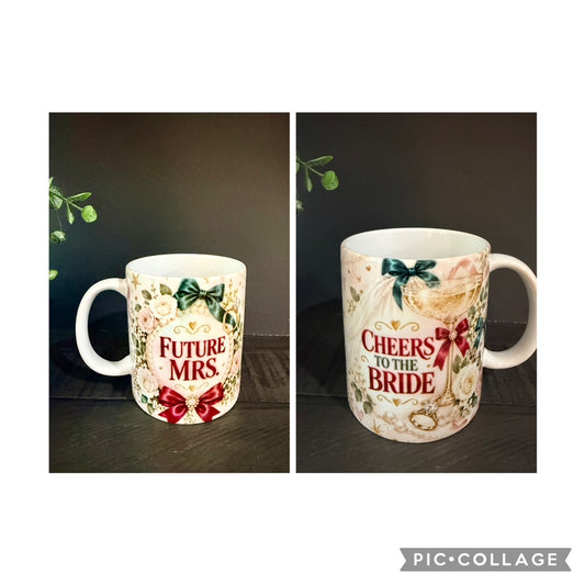 Future Mrs. Cheers to the Bride 11 oz Ceramic Coffee Mug